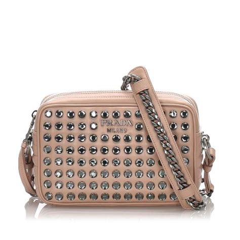 prada studded crossbody bag|prada diagramme shoulder bag.